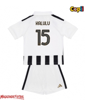 Juventus Pierre Kalulu #15 Echipament de Fotbal Replică 2026-27 Copii Acasa (+ Șorturi)